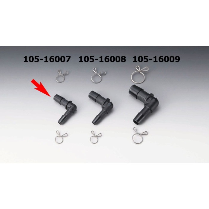 コネクター L6→8 ホース内径 6-7→8mm ブラック｜ホースジョイント