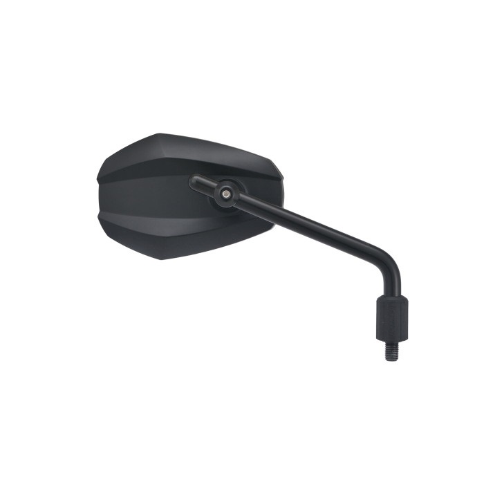 ハイビジミラー ロッドタイプ EDGE ロー M10正ネジ【新保安基準適合】(ブラック)