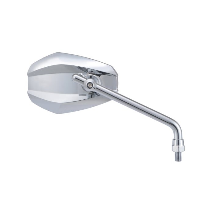 ハイビジミラー ロッドタイプ EDGE ロー M10逆ネジ【新保安基準条件付適合】(クロームメッキ)