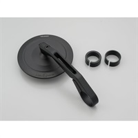 HIGHSIDER バーエンドミラー モンタナ スリム ブラストブラック アダプター別売【新保安基準適合】 ブラックアルマイト