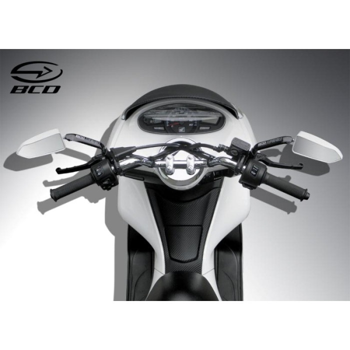 BCD バックミラー 左右セット 8mmタイプ 【ホワイト】｜ミラー｜の通販