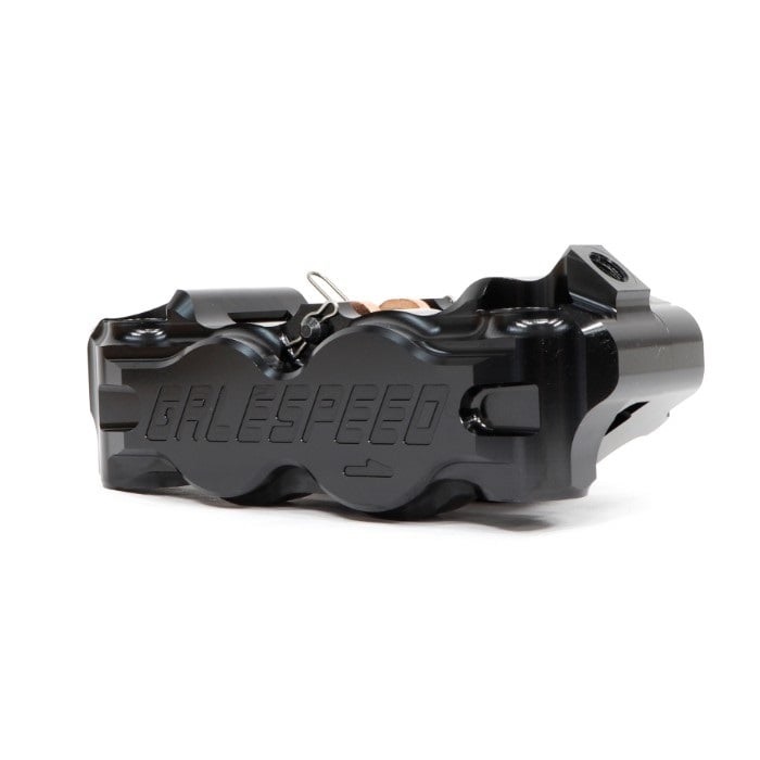 ビレット フロント4P ラジアルキャリパー ブラック((右))