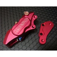 KOSO 4POT対向アルミ削出キャリパー 280mmDISK用 【限定ピンク】