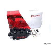 P4-40C Black with Red Logo アキシャル40mmキャリパーブラック左 パッド別売り