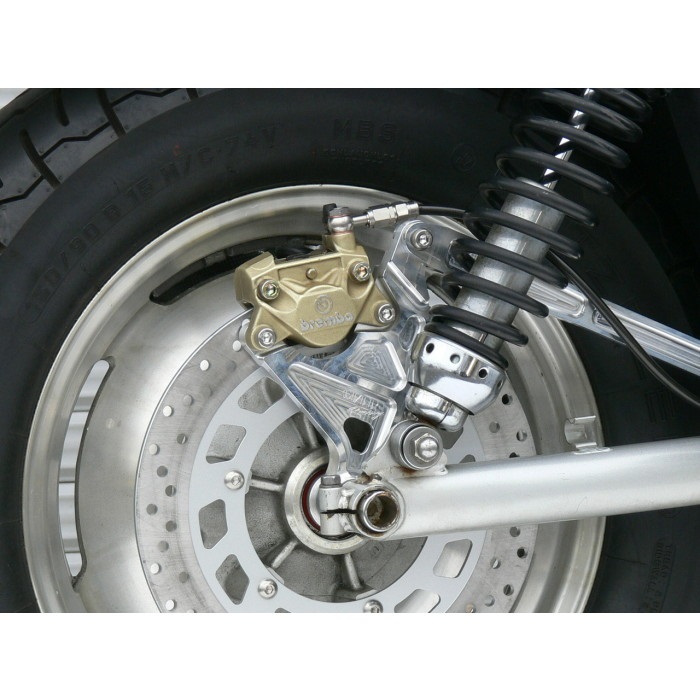 リアキャリパーサポート ブレンボ2P/カニ用 V-MAX1200｜キャリパー