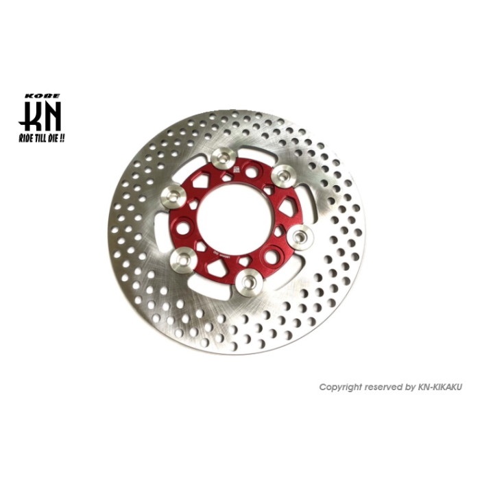 DIO系ビッグローター190mm 【レッド/DISK単品/シルバーピン】タイプ8