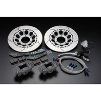 フロントフローティングブレーキキット ダブルディスク シルバー ホール:シルバー CP2696 Z1000他