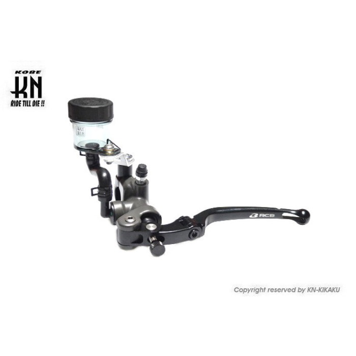 RCB 鍛造マスターシリンダー【S1】17mm【左】ブラック【ロングレバー