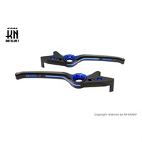 ホークアイ ブレーキレバー【レーシングS/125/150/G6】マットブラック/ブルー