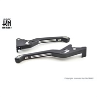 KNデュアルカラーレバー2【PCX125/150 ZOOMER-X】マットブラック/シルバー