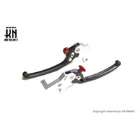 RCB アルミ調整式ブレーキレバー【AEROX/NVX155】S3シリーズ【ブラック】