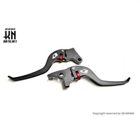 RCB アルミ調整式ブレーキレバー【GSX125/150】ALLOYレバー【ブラック】