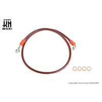 RCB テフロンブレーキホース 【950mm】レッド