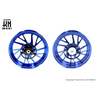 MOS 鍛造アルミホイール前後セット 【XMAX250/300】ブルー【XF-10】