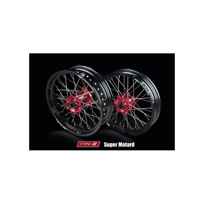 TGR レーシングホイール TYPE-R スーパーモタード ブラックハブ F