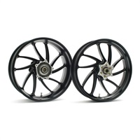 鍛造アルミ ホイール 350-17 黒 楽天市場】GLIDE アルミ鍛造ホイール 9S フロント 350-17