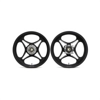 鍛造アルミ ホイール 350-17 黒 アルミ鍛造ホイール [TYPE-J] フロント 350-17 コントラスト
