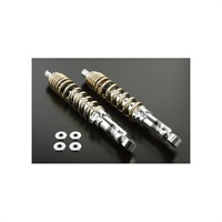 リアショックアブソーバー(330mm/ゴールドメッキ/2本入) 6V/12Vモンキー / ゴリラ / モンキー125(JB02/JB03/JB05)