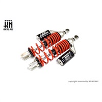 YSS ガスショック【ブラック/レッド】335-350mm【NMAX125/155】G-PLUS【車高調整式】