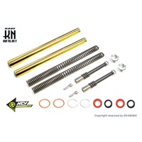 NCY フロントフォークインナーチューブセット【N-17】ゴールド【BWS125(2型)BWSR(2JS)】