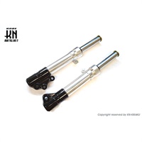 フロントフォーク【アクシス90】ブラック/シルバー STDサイズ