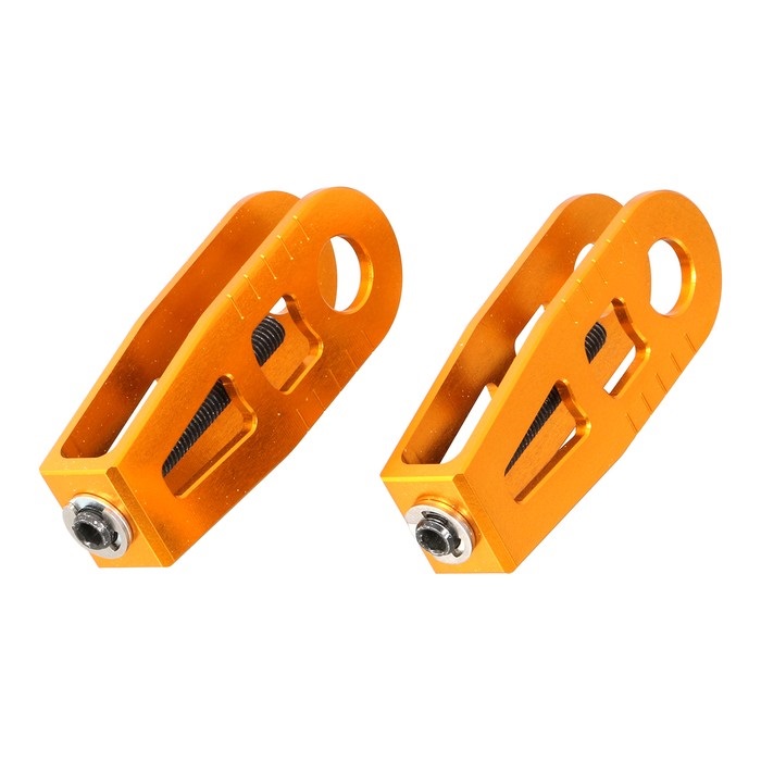 モンキー125用・チェーンアジャスタ・シルバー色 モンキー125にオススメのチェーン紹介純正からシールチェーンへ