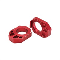 リヤアクスルブロック レッド CRF250R 04-25 / CRF450R 02-25