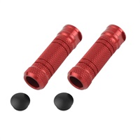 POSH ステップバー ローレット ストレート M8タップ 2pcs RED