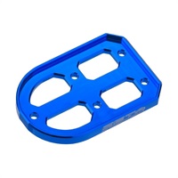 アドベンチャーフットペグ リプレースメント アルミニウムベース ブルー