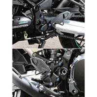 (ステップ オプションパーツ) ワイドヒールガード 左右セット ブラック