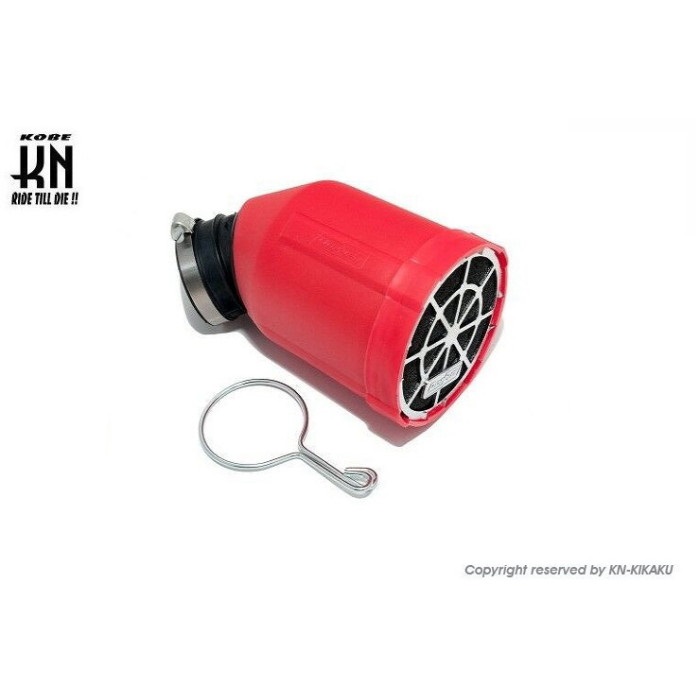DOPPLER 汎用エアフィルターBOX【レッド】venturi【35mm】｜エアー