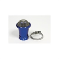 ビレットエアファンネル(取付径32mm) ブルー/ネット付き ケイヒン PC18/PC20・DENI18・TC20