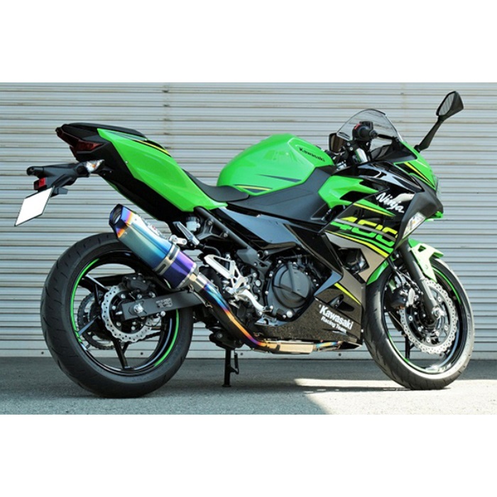 NASSERT-EvoⅡフルエキゾーストマフラー Ninja400 18-20(TI/BL)