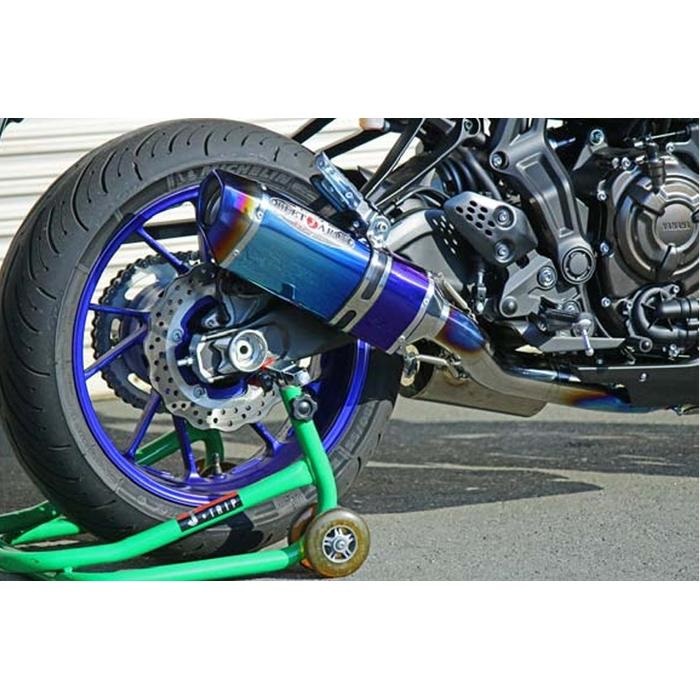 NASSERT Evolution TypeⅡフルエキゾーストマフラー MT-07 18-20(TI/BL)