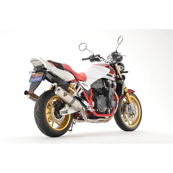 FinalAnniversaryモデル ワイバンR フルエキゾースト ツイン Sタイプ マフラー CB1300SF/SB(21-)【8BL】(チタンポリッシュ)