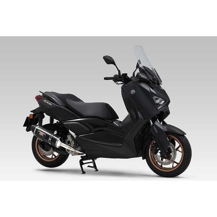 ヨシムラ フルエキゾースト ホンダ ADV160機械曲 カーボンエンド 黒 機械曲 R-77S サイクロン カーボンエンド EXPORT SPEC 政府認証