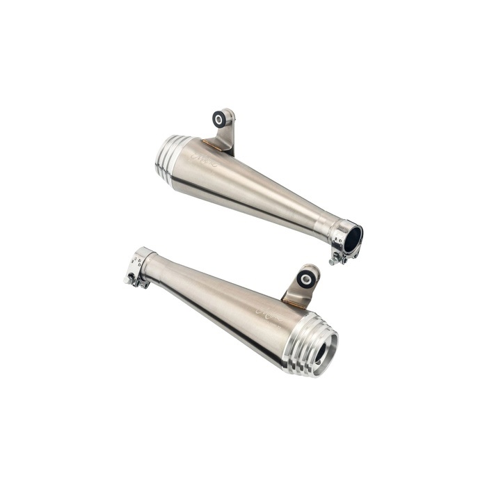 Motone Customs モートーンカスタムズ スリップオンマフラー SATURN V Thruxton/R/RS (16-24) Speed Twin 1200 (19-24)(ブラッシュ)
