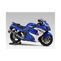 Tri-Ovalサイクロン 2本出し 2エンド EXPORT SPEC 政府認証 スリップオンマフラー GSX1300R HAYABUSA 08-20