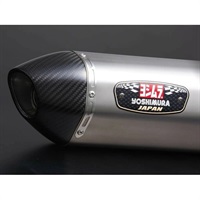 R-77S サイクロン カーボンエンド EXPORT SPEC 政府認証 スリップオンマフラー  STC チタンカバー Ninja250 13-15