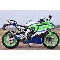POWERBOX メガホン サイレンサー / チタンブルー［政府認証マフラー］23～Ninja ZX-4R SE/RR (8BL-ZX400P)