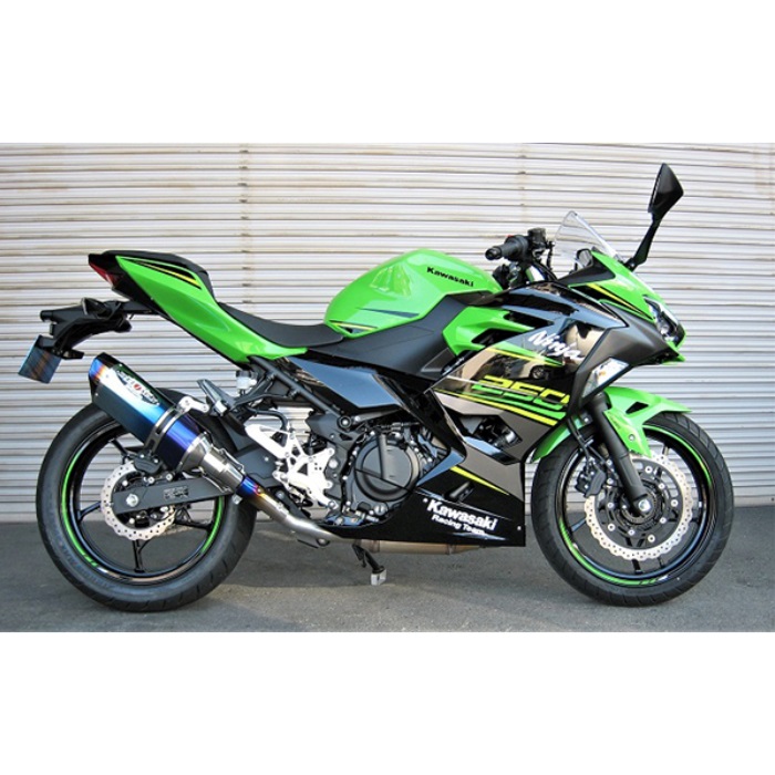 N-EvoⅡ スリップオンマフラー  Ninja250 18-20(TI/BL)