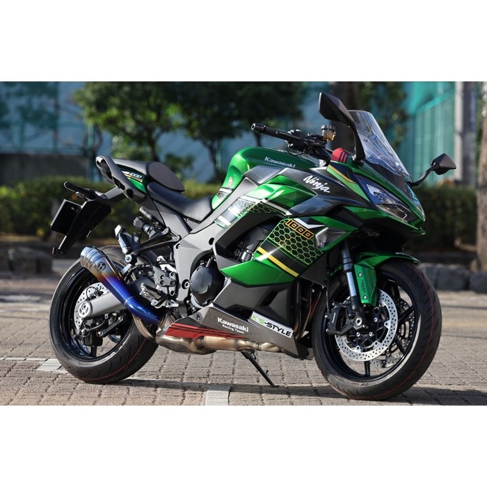 更に限定値下げ　Ninja 1000 POWERBOX TitanBlue POWERBOX スリップオンマフラー TWOテール TitanBlue NINJA1000SX