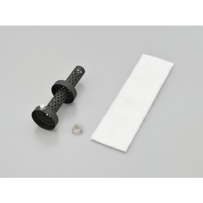 インナーサイレンサー ショートタイプグラスウール消音 スチール 汎用(外径：Ф57.5)