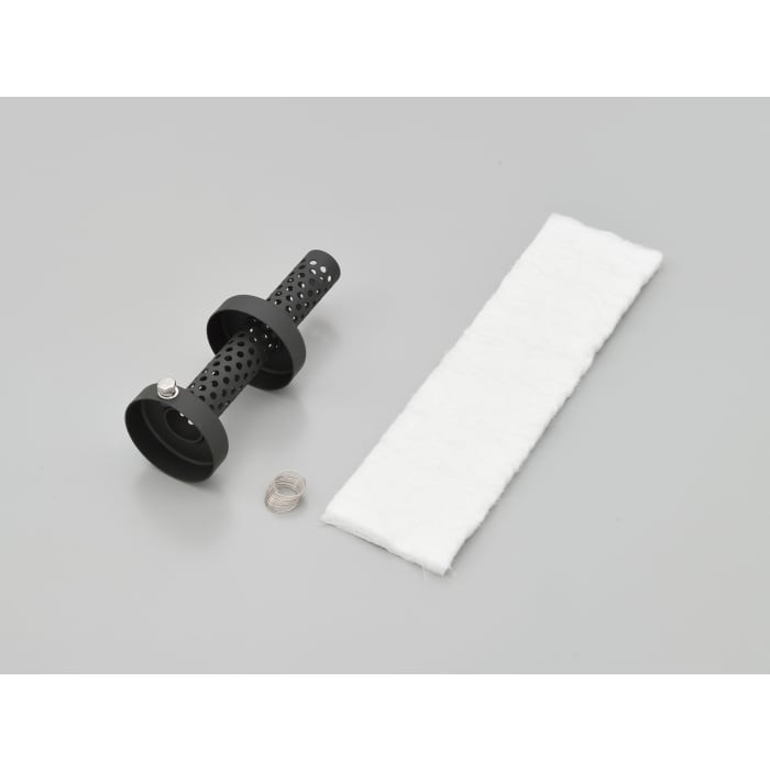 インナーサイレンサー ショートタイプグラスウール消音 スチール 汎用(外径：Ф62.5)