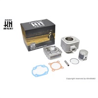 KN EX3ポート アルミメッキボアアップKIT 【ヤマハ50cc横型エンジン】68cc