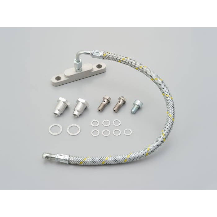 KEDO ツインオイルライン クラシック  SR400 78-21(メッシュホース)