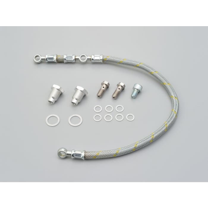 KEDO ツインオイルライン レース  SR400 78-21(メッシュホース)