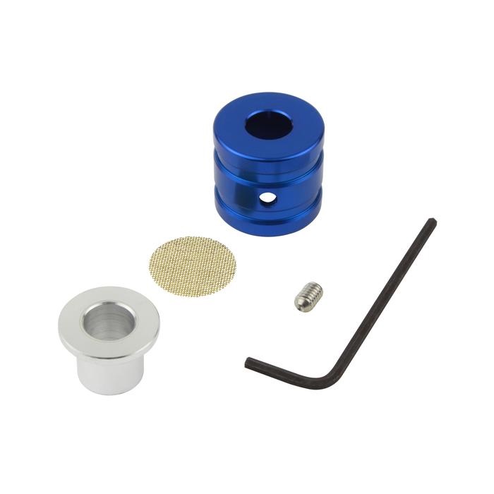 ブリーザーホースエンド内径12mm・外径18mmホース用(ブルー)