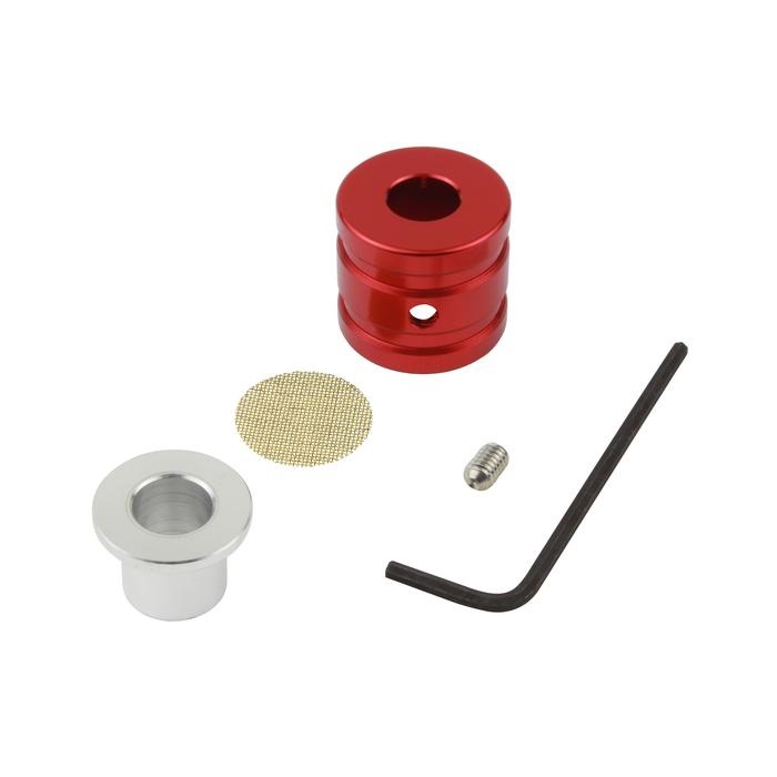 ブリーザーホースエンド内径12mm・外径18mmホース用(レッド)