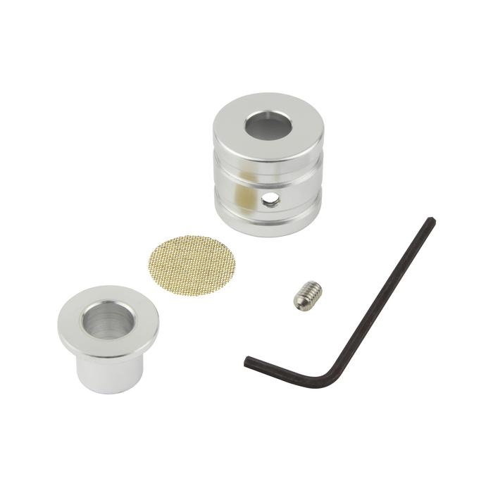 ブリーザーホースエンド内径12mm・外径18mmホース用(シルバー)